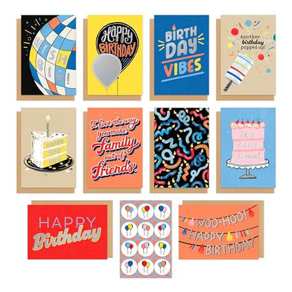 American Greetings 10-Count Birthday Card Bundle with Envelopes - color: 10-Count Birthday Card Bundle, size: 4.625 inches x 6.75 inches