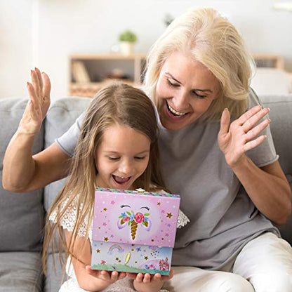 Jewelkeeper Girl's Musical Jewelry Box with Pullout Drawer - Woodland Owls Design Jewelry Storage Organizer for Kids - Twinkle Twinkle Little Star Tune - Jewelry Box for Girls