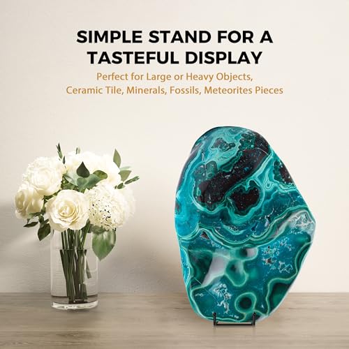 TR-LIFE 12 Inch Plate Stands for Large Heavy Duty Display - Metal Picture Frame Holder Stand + Table Top Easels for Decorative Platter, Book, Plaque, Photo (2 Pack) - size: 12 Inch