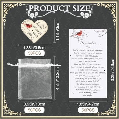 GUDELAK 50 Sets Funeral Favors for Guests, Cardinal Memorial Gifts - size: 50PCS