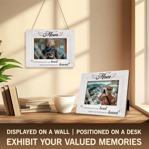 Memorial For Loss Of Mother Picture Frame, Bereavement Gifts For Mom, Sympathy Funeral Condolence Gifts For Loss Of Mother In Law, Memory Mom Picture Frame Fits 4x6”