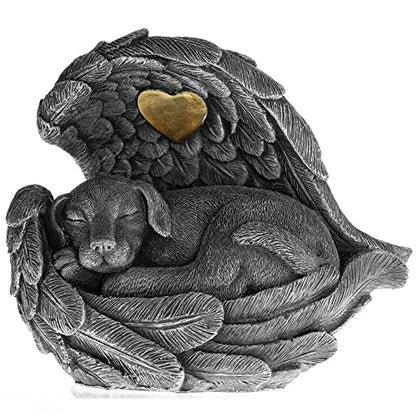 iHeartDogs Dog Urn Memorial Garden Stone Urn for Ashes, Pet Loss Gift | For Dog Ashes, Pet Memorial Gifts, Dog Figurine, Garden Decor