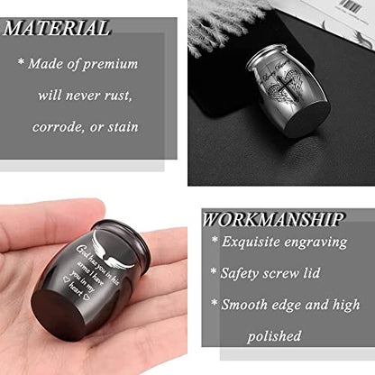 Aluminium Mini Urns - Set of 8, Color Small Keepsake Urns - Memorial Urn (8Pcs - Urn) - color: 8pcs -Urn