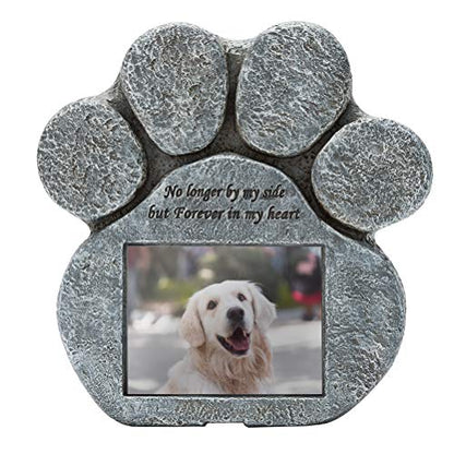 EXPAWLORER Dog Memorial Gifts for Loss of Dog | Pet Memorial Stone Gifts Picture Frame, Headstone Grave Markers with Sympathy Poem Remembrance Tombstone Keepsake