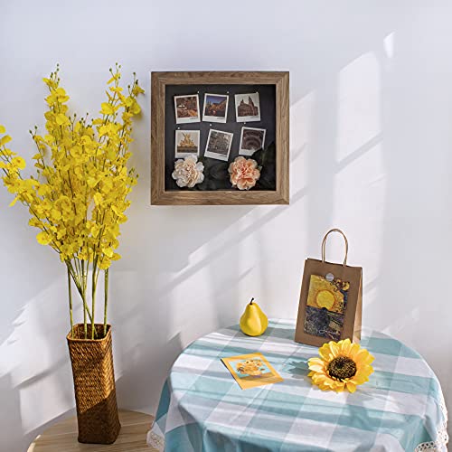 Frametory 11x11 Shadow Box Frame Display Case, 2-inch Depth (Tan) - color: Tan, size: 11x11(1 Set)