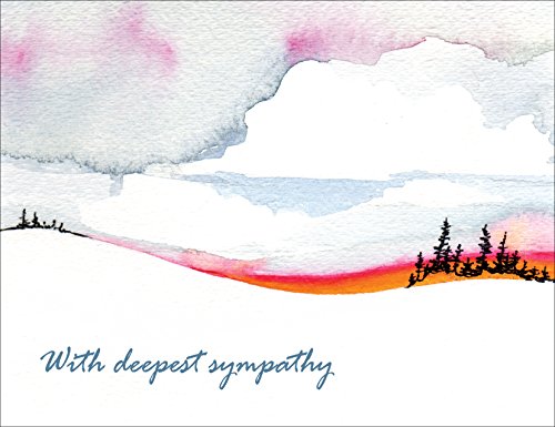Sympathy Cards - With Deepest Sympathy - Boxed Set of Bulk Assorted Blank Condolence Cards and Envelopes