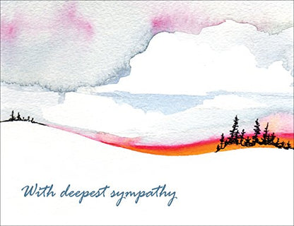 Sympathy Cards - With Deepest Sympathy - Boxed Set of Bulk Assorted Blank Condolence Cards and Envelopes