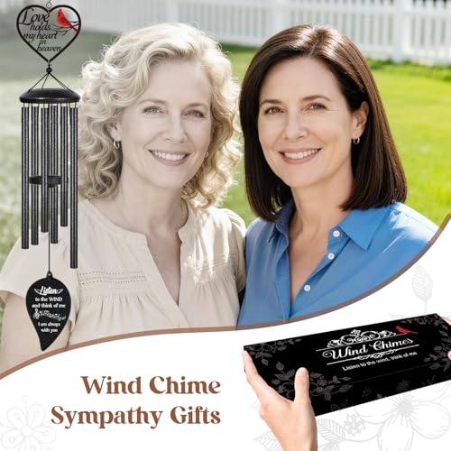 Sympathy Gifts for Loss of Loved One, 30" Memorial Wind Chimes, Bereavement Condolences Remembrance Gift for Loss of Mom Dad Mother Father Husabnd Sister Brother,Funeral Miscarriage Grieving