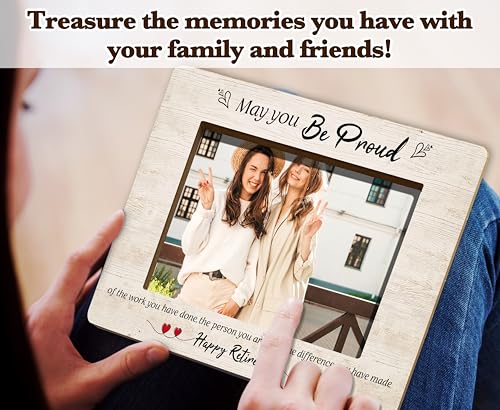 Happy Retirement Photo Frame For Women, Inspirational Gifts For Birthday Christmas Thanksgiving, May You Be Proud Of The Work Frame Appreciation Gift, Thank You Gifts For Teacher Coworker -41 - size: May You Be Proud