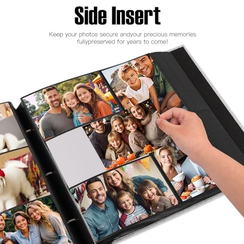 Extra Large Capacity 4x6 Photo Album, Holds 1000 Photos, Gray - color: Gray