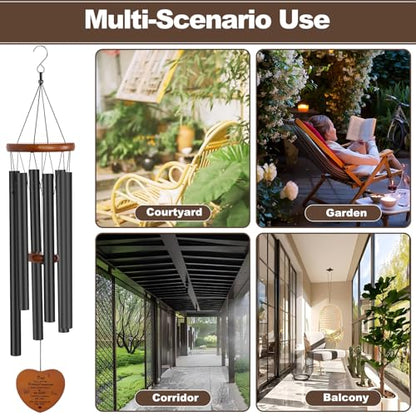 Memorial Gifts for Loss of Father,Windchimes in Memory of a Loved One Sympathy Gifts for Loss of Dad Memorial Wind Chimes for Loss of Father Remembrance Funeral Bereavement Gifts - size: Father