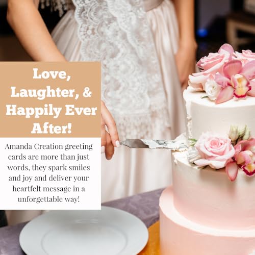 Funny Wedding Card for Newlyweds – Waffle-y Wedded Silly Waffle Themed Greeting for Bride and Groom Wedding Day- Congratulations to the Happy Couple 4X6 inch Card with Silver Envelope Included - style: Waffle