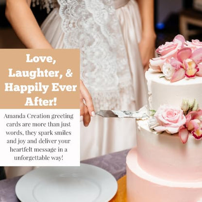 Funny Wedding Card for Newlyweds – Waffle-y Wedded Silly Waffle Themed Greeting for Bride and Groom Wedding Day- Congratulations to the Happy Couple 4X6 inch Card with Silver Envelope Included - style: Waffle