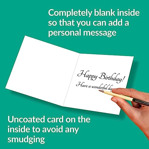 Nokular Sympathy Greeting Card – Support Message Watercolour Umbrella Design – Blank Inside (135 x 135 mm) – Made in UK – With Envelope