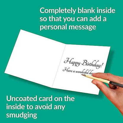 Nokular Sympathy Greeting Card – Support Message Watercolour Umbrella Design – Blank Inside (135 x 135 mm) – Made in UK – With Envelope