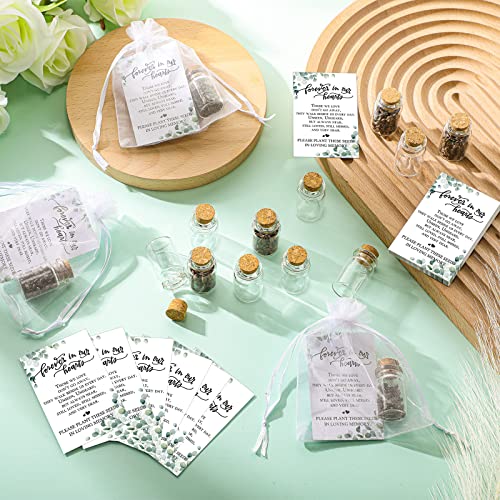 Tanlade 100 Set Funeral Favor Memorial Seed Packet for Guest, Leaf - style: Leaf