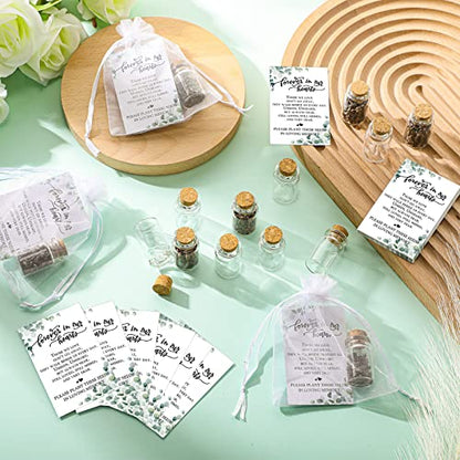 Tanlade 100 Set Funeral Favor Memorial Seed Packet for Guest, Leaf - style: Leaf