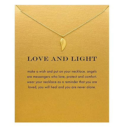 Baydurcan Friendship Anchor Butterfly Good Luck Elephant Necklace for Women - style: Angle wing