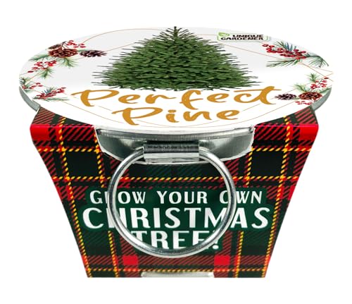 Grow Your Own Tree Seeds, Indoor Plant Seeds for DIY Home or Indoor Garden Planting, 3-Pack Tins - color: Perfect Pine 3-PK