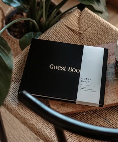 Lamare Wedding Guest Book – Photo Guest Book for Wedding Reception Party - color: Black