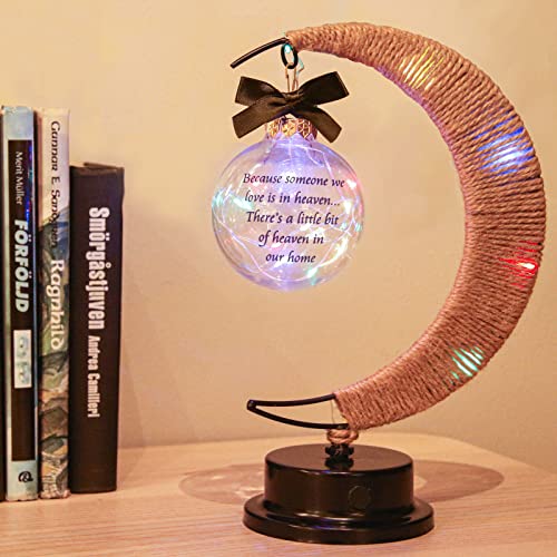 Besoamo Memorial Moon Lamp, Sympathy Gifts for Loss of Loved One Mom Dad, in Memory of Loved One, Loss of Mother Father Bereavement/Condolence/Memorial Gifts for Remembrance, Colorful - color: Colorful