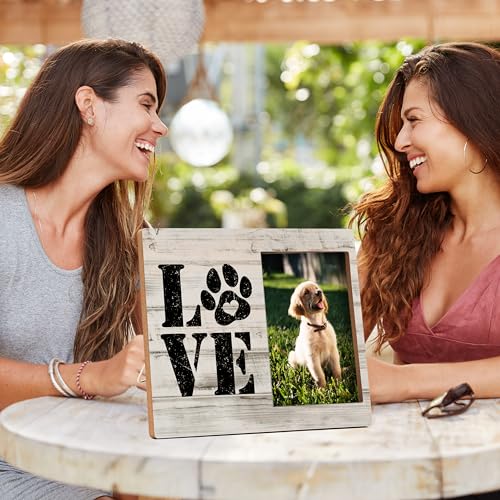 Dog Picture Frames, Puppy Photo Frame, Love Dogs Frames For Pictures, Pet Memorial Gifts, Farmhouse Home Living Room Bedroom Office Decoration -b102 - style: Love Dogs 5