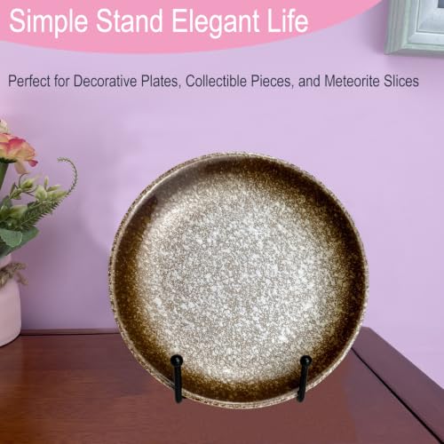 4PCS Iron Plate Stands for Display 3 Inch, Metal Frame Holders for Picture | Solid Black Iron Easel Holder, Perfect for Decorative Plate, Book, Photo Easel - size: 4PCS 3IN