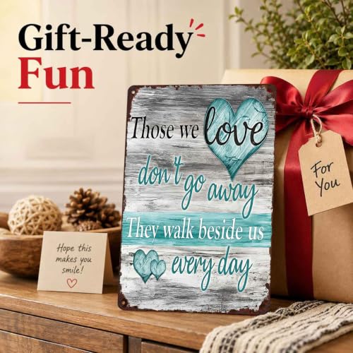 Loving Memory Vintage Metal Wall Art Signs 8X12 Inch