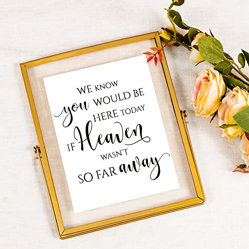 Calculs Wedding Memorial Sign, Gold 8x10 Floating Picture Frame - color: Gold-10x8in
