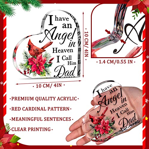 Karenhi 4 Inch Red Cardinal Memorial Gift Dad, Angel Heaven Sympathy - size: 4 Inch, style: Dad