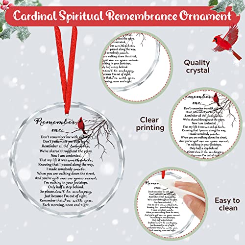 1 Pcs Memorial Christmas Ornaments Sympathy Gifts, Cardinal Style