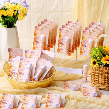 30 Pack Baby in Bloom Party Gifts Baby Shower Games Prizes Bulk Lip Balms Favors for Winners Adults Guests Gender Reveal Favors Decorations Souvenirs Gift Bags Stuffers - style: Baby in Bloom