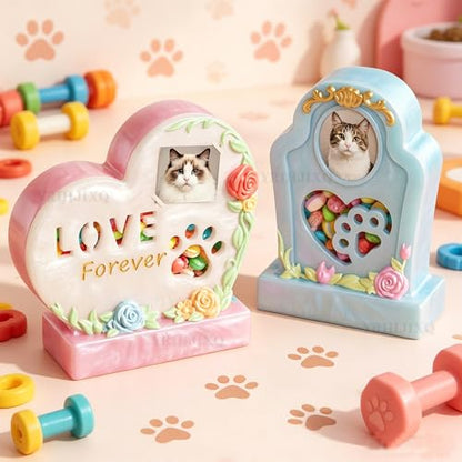 2Pcs Resin Molds Silicone Pet Picture Frame Molds for Epoxy Resin | Animal Memorial Molds For Loss of Dog Cat Remembrance