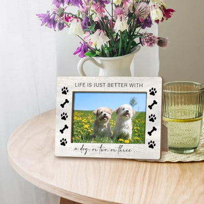 Dogs Picture Frame, Dog Mom Pet Memorial Gifts for Dogs Bereavement Gifts, Puppy Photo Frame 4x6 Photo, Mother ’s Day Desk Shelf Decor Christmas Birthday /14