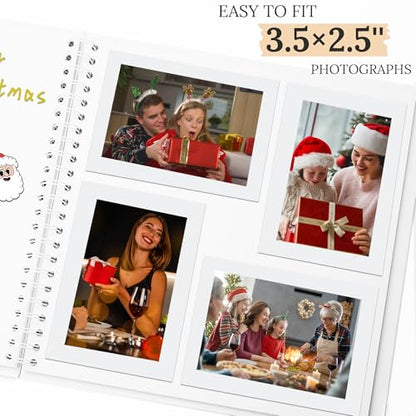 Scrapbook Photo Album 7"x7" 20 Sheets 40 Pages Hardcover Kraft Paper Khaki - color: White, size: 7"x7" 20 Sheets