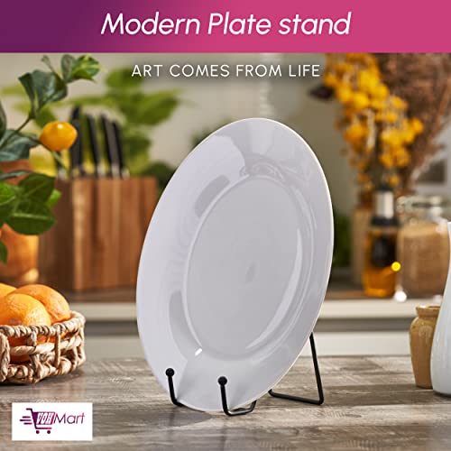 Plate Stands for Display, 4 Pack 4 Inch Black Metal Easel - color: Black, size: 4 Pack 4 Inches