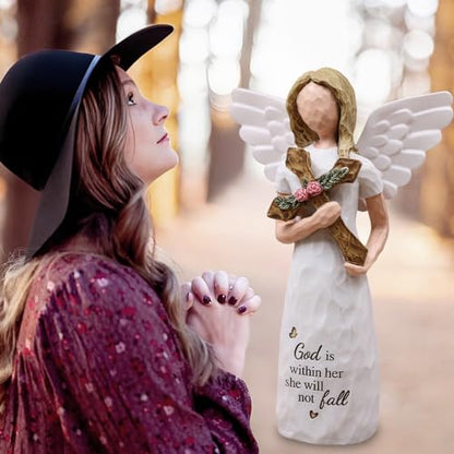AUKEST Christian Gifts for Women, Religious Gifts for Women Figurines | Inspirational Gifts for Women, Bible Gifts for Women, Christian Mothers Day Gifts, Catholic Gifts, Bible Accessories - style: Christian Gifts