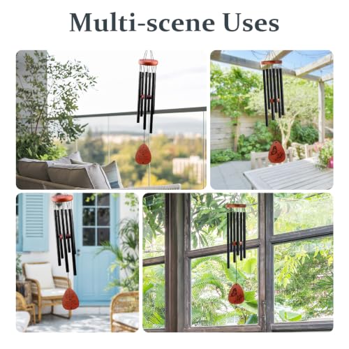 Memorial Wind Chimes - Sympathy Gifts for Loss of Loved One Mother Dad | Bereavement Remembrance Funeral Condolence Gift, in Memory of Loved One Gifts, Sympathy Wind Chimes 25.5'' Outdoor Decor