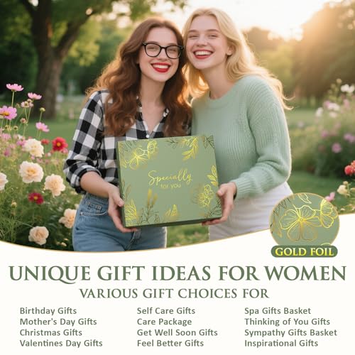 Birthday Self Care Gifts for Women Get Well Soon Gift Baskets Care Package - color: Light Tan