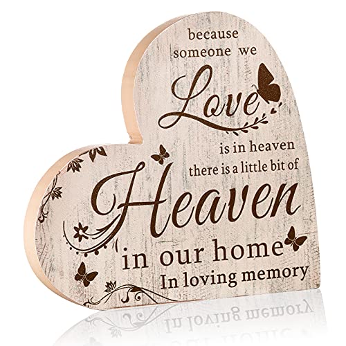 Sympathy Gift Bereavement Memorial Decor Sign Loss of Loved One Remembrance Sign Memorial Present Condolence Sign Loss of Mother Father Sympathy Gift Living Room Home Table Centerpiece Decor