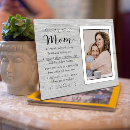 SteadStyle Mom Memorial Picture Frame– Memorial Gifts for Loss of Mother | Sympathy Gifts for Loss of Mom – Bereavement Keepsake for Loved One – Remembrance Photo Frame, Fits 4x6 Inch Photo