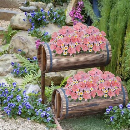 Artificial Flowers for Cemetery, Daffodils Flowers, Pink, 4PCS - color: Pink-4pcs