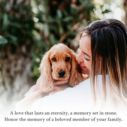 Personalized Pet Memorial Stone, I Crossed the Rainbow Bridge Heart Plaque, Pet Loss Gift for Dogs or Cats Gift (S-18) - color: S-18