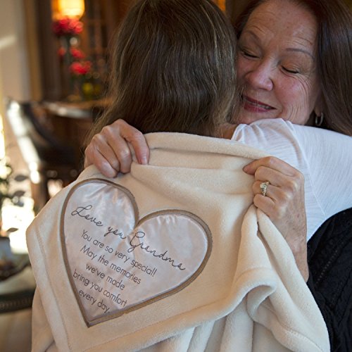 Pavilion Gift Company 19503 Comfort Blanket - Love You Grandma Thick Warm 320 GSM Royal Plush Throw Blanket - style: Love you Grandma You're Special