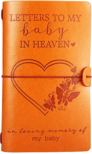 XPL Baby Memorial Remembrance Gift-Bereavement Gift-Refillable Travel Photo Diary Journal-Those We Love Don't Go Away-Letters to My Baby in Heaven,In Loving Memory-Sympathy Gifts for Loss of Baby - style: 22-Letters to My baby in Heaven