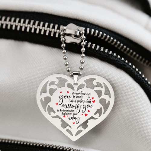 Memorial Ornament “Remembering You Is Easy, Missing You Never Goes Away” Sympathy Keepsake Gift In Loving Memory Hanging Ornaments S2X28 - style: Memorial Ornament4