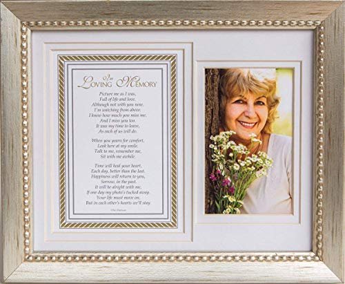 In Loving Memory Sentiment Memorial Picture Frame- Sympathy Gift for Loss of Loves Ones - Memorial Gift (Silver) - color: Silver