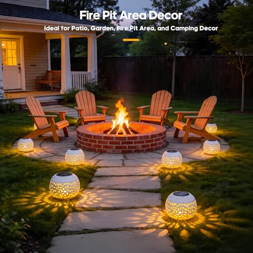 JMEXSUSS Outdoor Lanterns for Patio, Solar Lantern Outdoor Table Decor - size: White 1 Pack