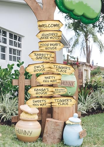 Baby Shower Decorations 11PCS Arrow Party Signs Birthday Decor Double Sided Sign for Oh Baby Party