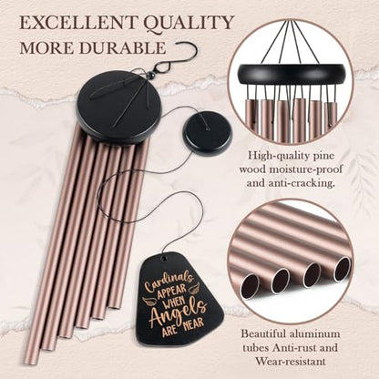 SteadStyle Sympathy Gifts for Loss of Loved One, Memorial Wind Chimes 26 in